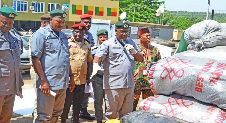 123 sacks and 3,172 parcels of cannabis sativa, other illegal goods seized by Ogun Customs  [NAN]
