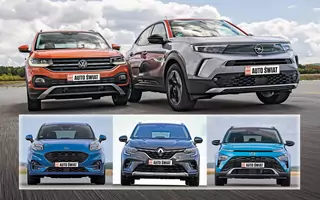 Porównanie: Ford Puma, Hyundai Bayon, Opel Mokka, Renault Captur i VW T-Cross