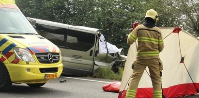 Tragiczny wypadek polskiego busa w Holandii. Nie żyje kierowca