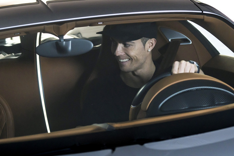 Cristiano Ronaldo i Bugatti Chiron