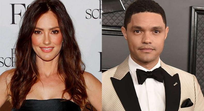 Minka Kelly and Trevor Noah [EOnline]