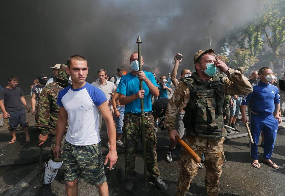 UKRAINE CRISIS PROTEST (Protest on Kiev's Independence Square)