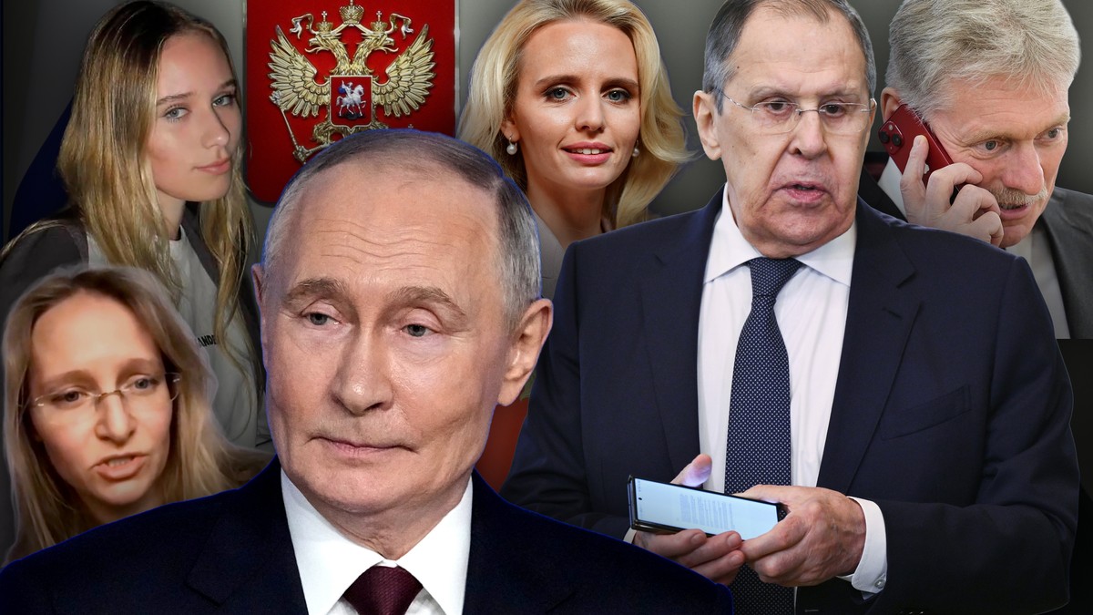 Vladimir Putin sa ćerkama, Sergej Lavrov i Dmitrij Peskov