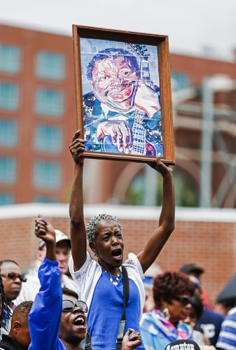 Pożegnanie 'Króla bluesa' w Memphis