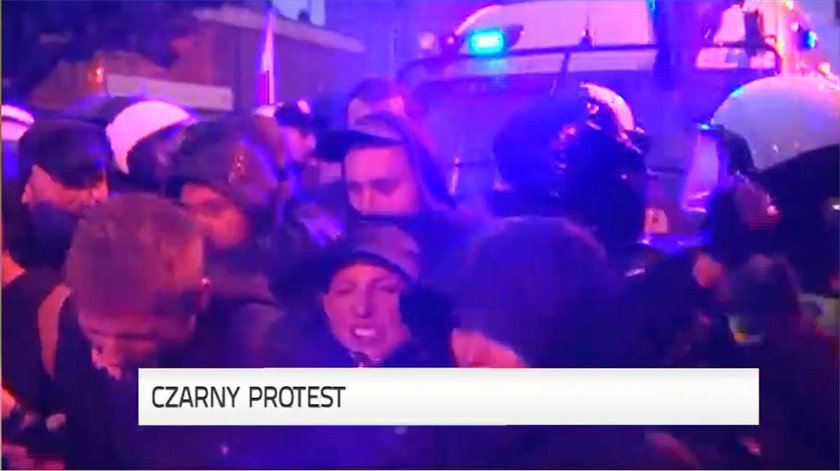 Starcia z policją podczas Czarnego Protestu