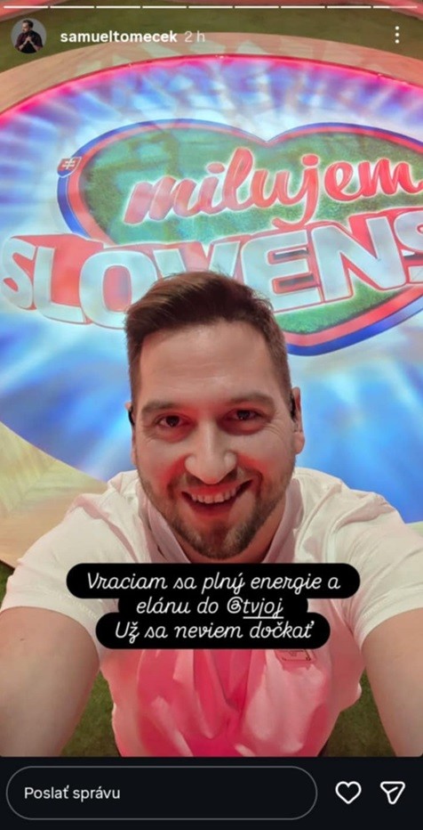 Samo Tomeček bude súčasťou relácie Milujem Slovensko.