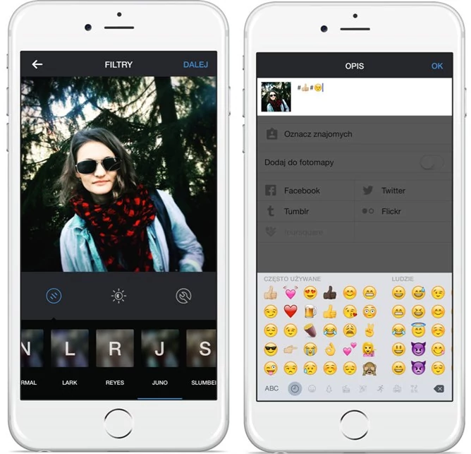 Nowy Instagram to między innymi nowe filtry i emoji w hashtagach