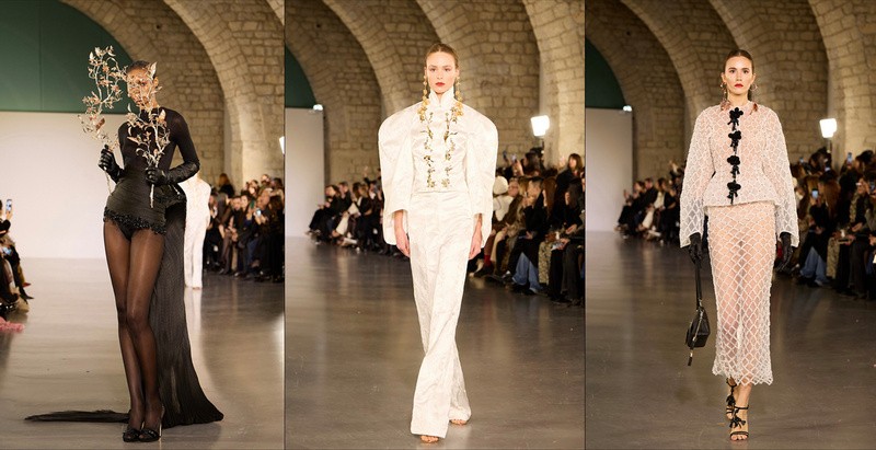 Juana Martín na parížskom týždni módy.