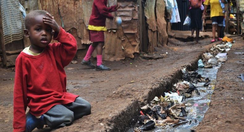 Children exposed to poor sanitation condition