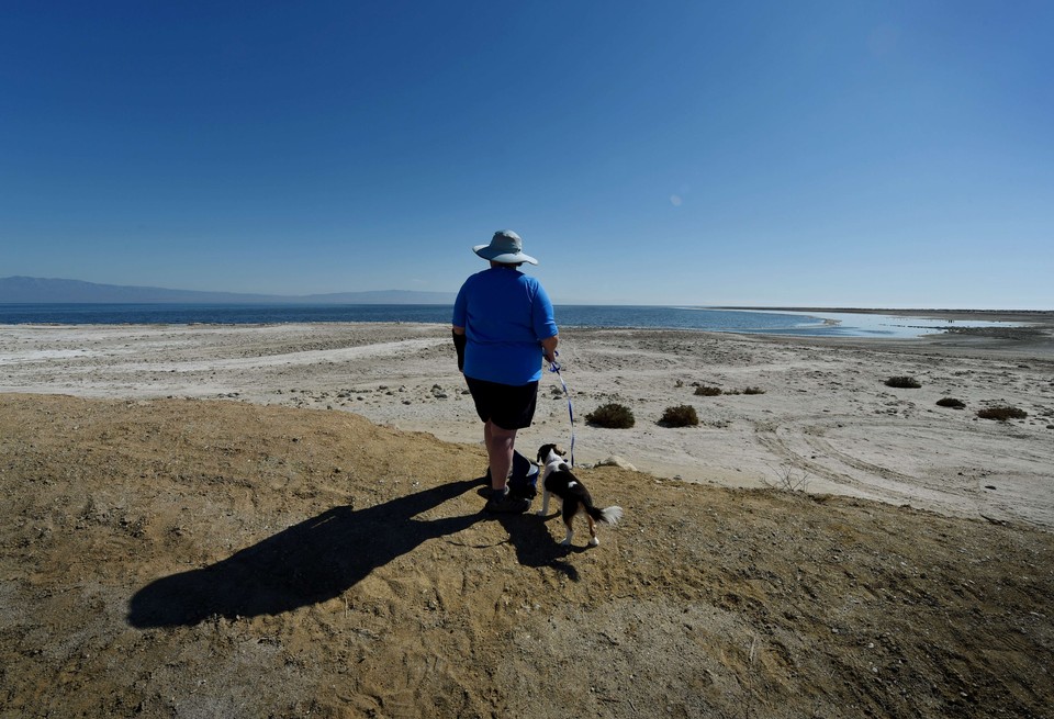 Salton Sea - słone jezioro w Kalifornii 