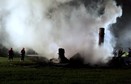 LUBLIN POŻAR BARAKU NA MAJDANKU