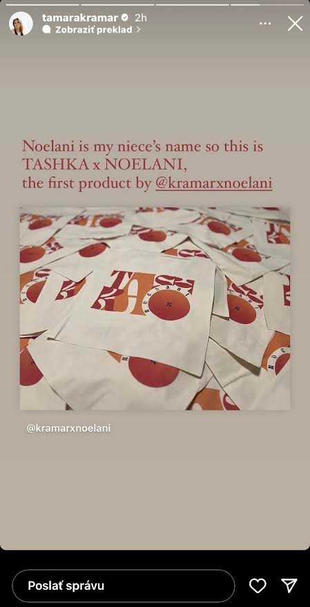 Tamara sa pochválila maličkou neterkou.