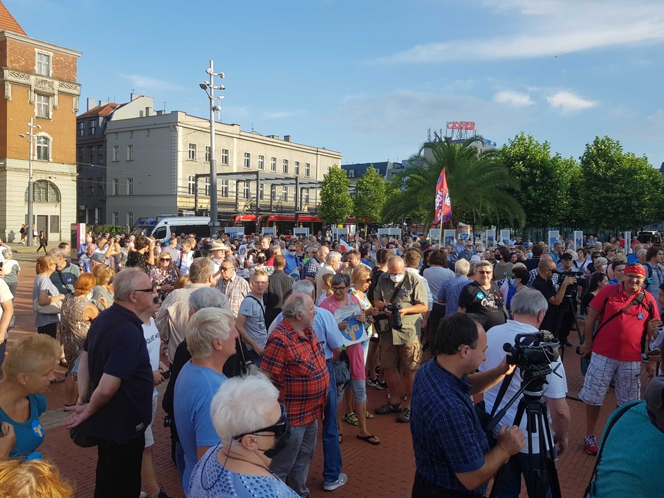 Protesty w Katowicach