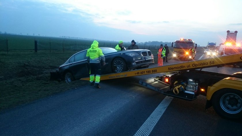 Wypadek limuzyny, którą jechał prezydent Andrzej Duda