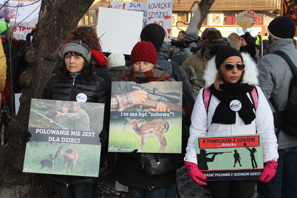 Protest przeciwko zmianie w Prawie łowieckim. Piotr Halicki 10