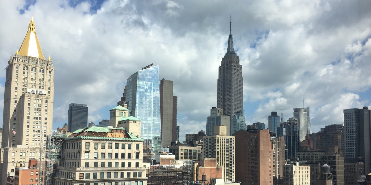 The first Airbnb I stayed at with my family was on the 20th floor of a doorman building with this view.