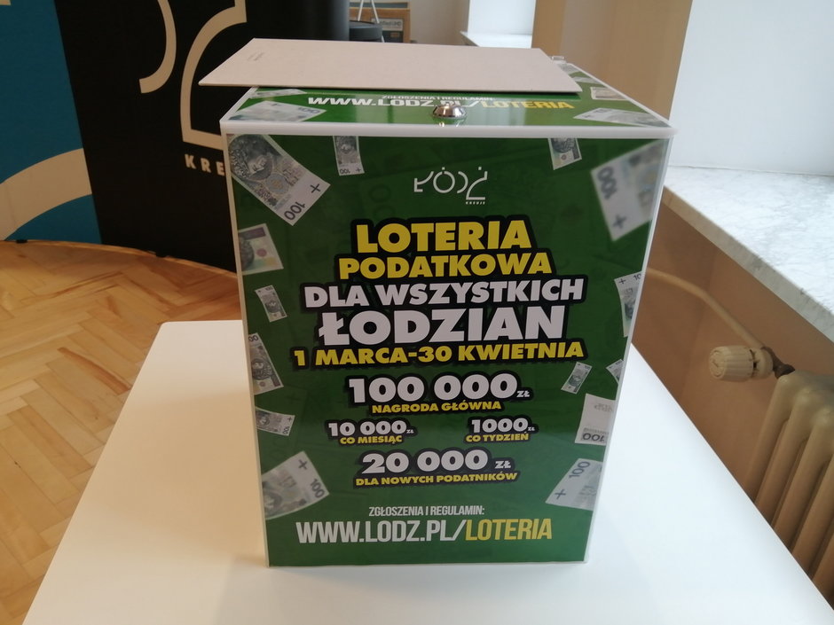 Loteria z nagrodami dla płacących podatki w Łodzi
