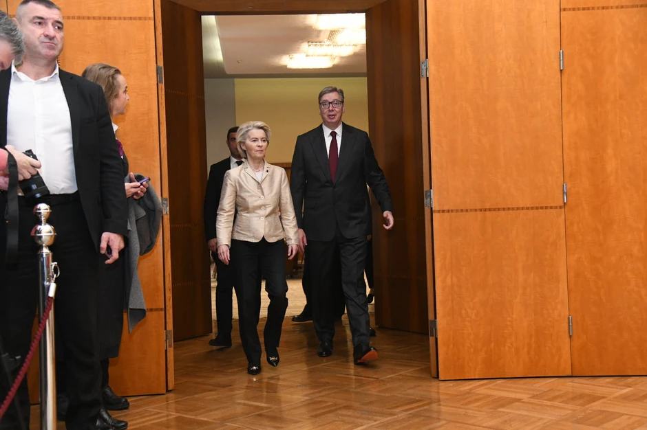 Ursula fon der Lajen i Aleksandar Vučić