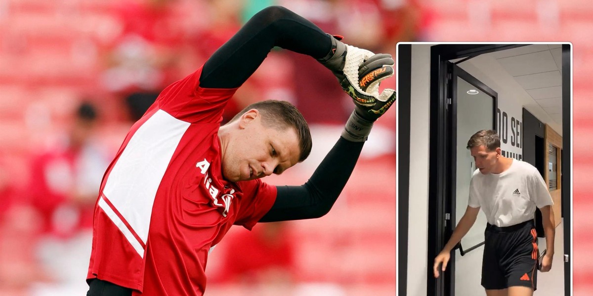 Wojciech Szczęsny rozbawił kolegów swoim zachowaniem.