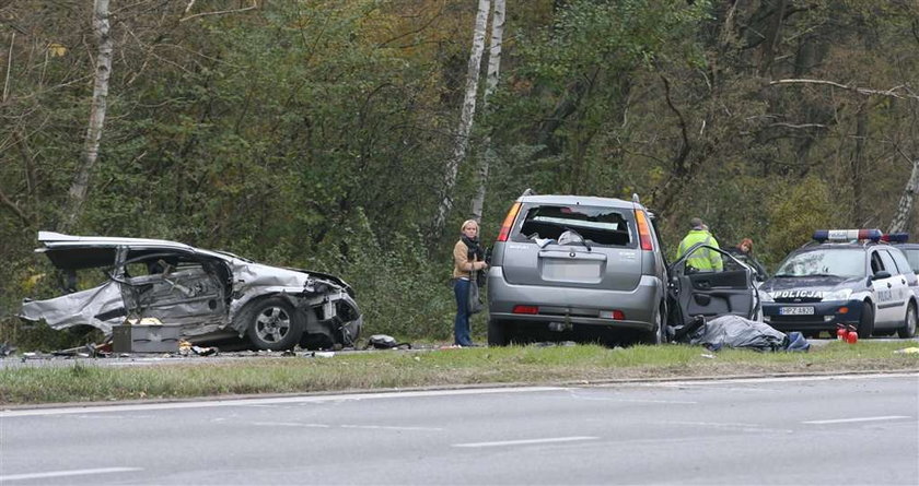 Warszawa, wypadek, ul Czecha, karambol, śmierć