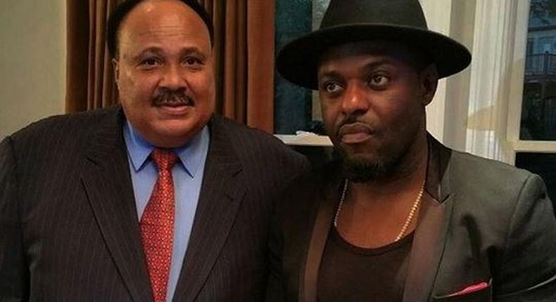 Jim Iyke with Martin Luther King III