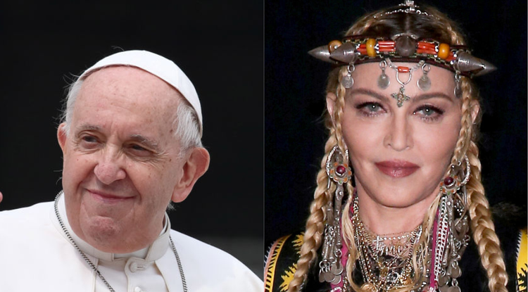 Ferenc pápa vs Madonna