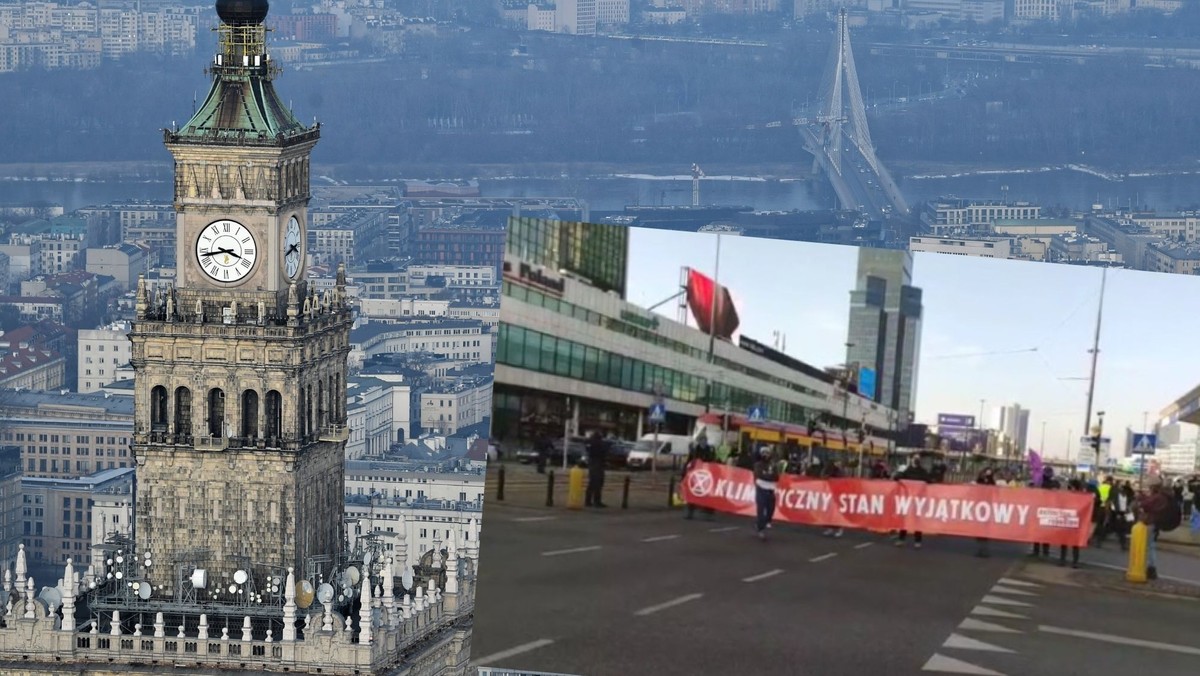 Warszawa: Aktywiści blokują skrzyżowanie w centrum. Protest