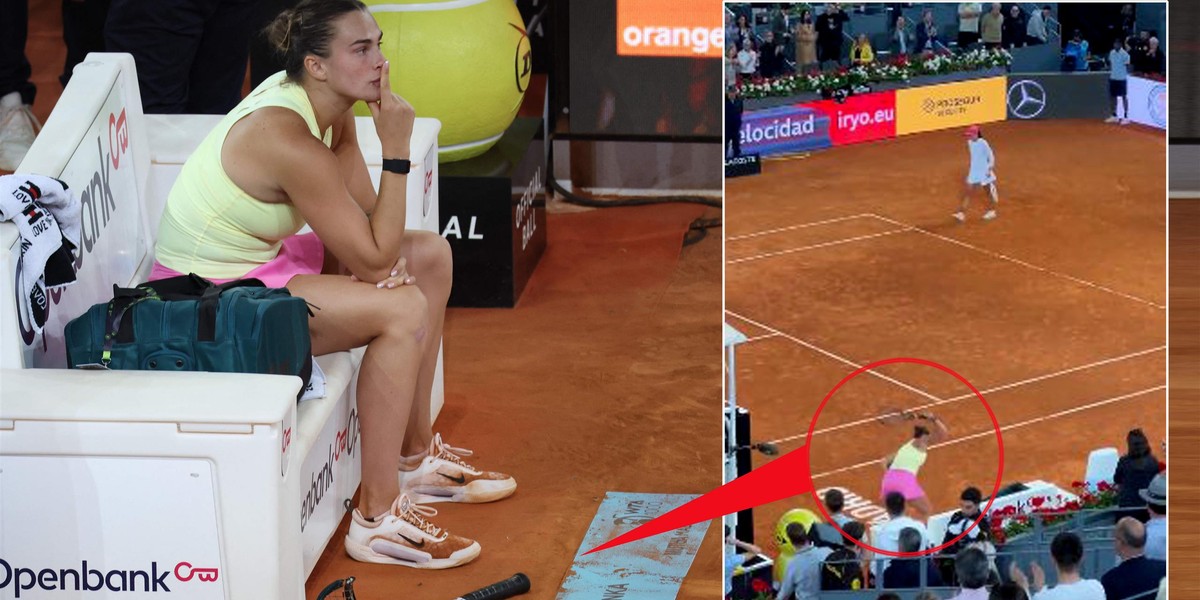 Aryna Sabalenka po meczu z Igą Świątek wpadła w szał. 