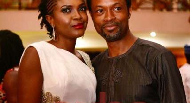 Omoni Oboli and husband respond to her Controversial Blue Dress to Aso Rock