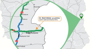 A2 od Białej Podlaskiej do granicy. Wpłynęło dziewięć ofert na zaprojektowanie 32 km autostrady