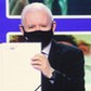 Prezes PiS Jarosław Kaczyński podczas prezentacji programu Prawa i Sprawiedliwości Polski Ład