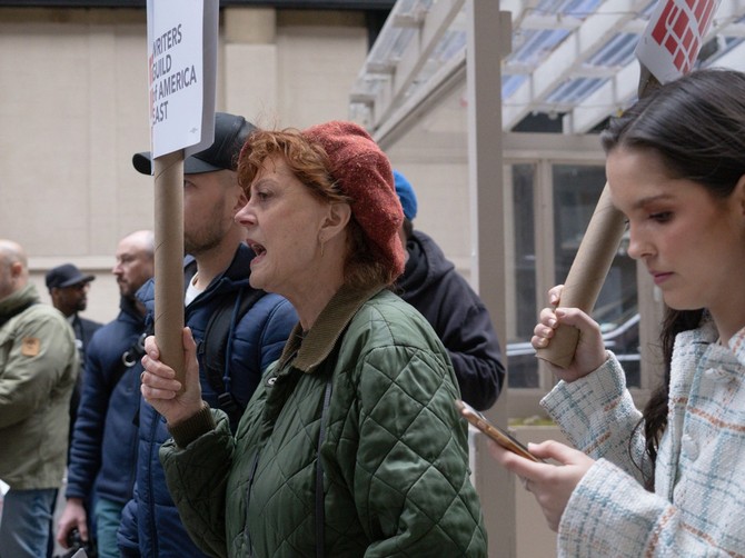 Suzan Sarandon na protestu