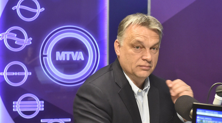A Kossuth Rádióban adott interjút Orbán Viktor / Fotó: MTI
