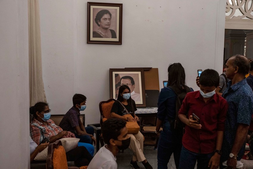 Šri Lanka, demonstranti u rezidenciji