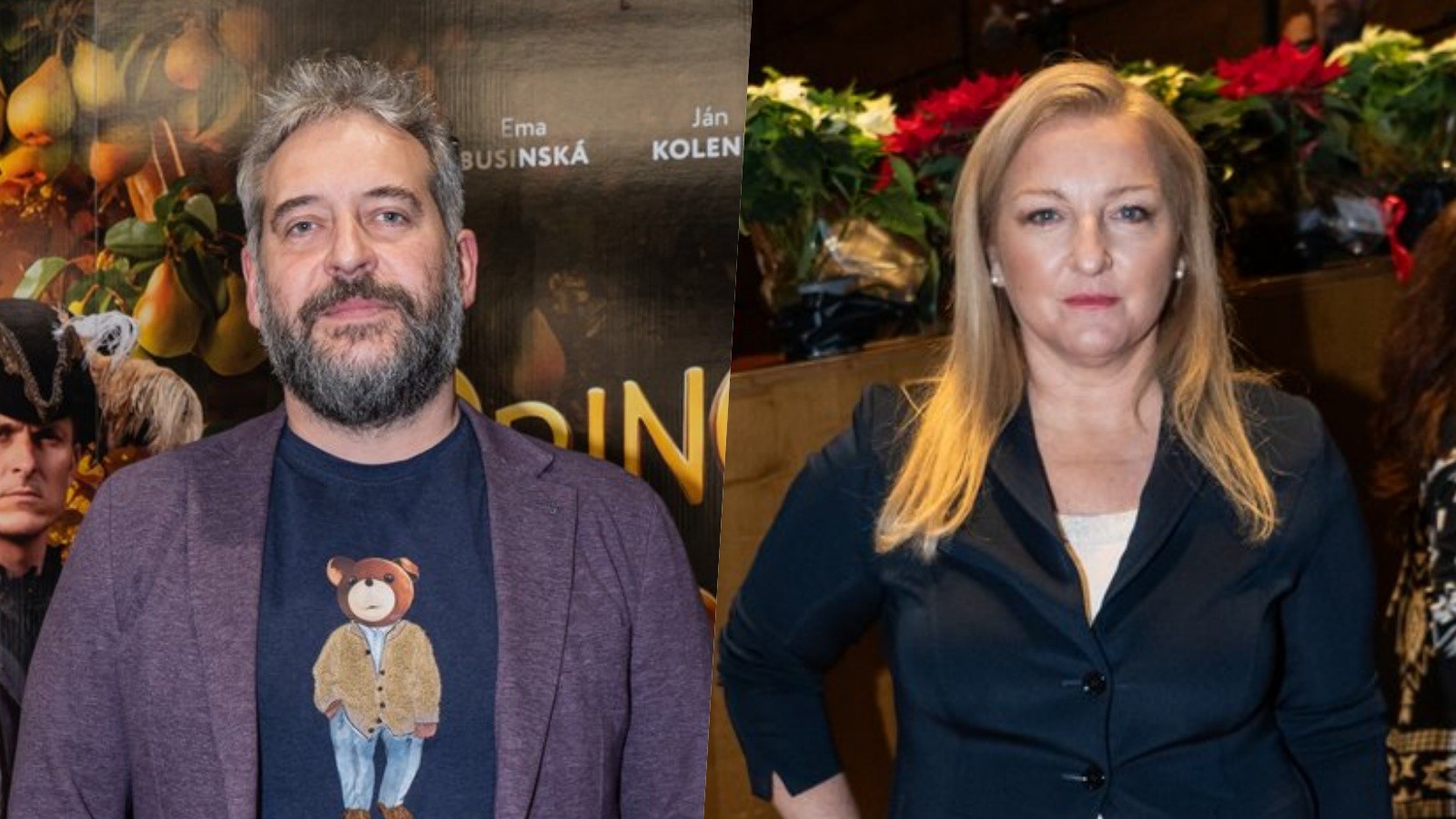 Herec Martin Mňahončák a generálna riaditeľka Martina Flašíková.