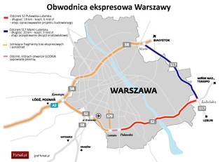 Obwodnica Warszawy gotowa w połowie. Co dalej?