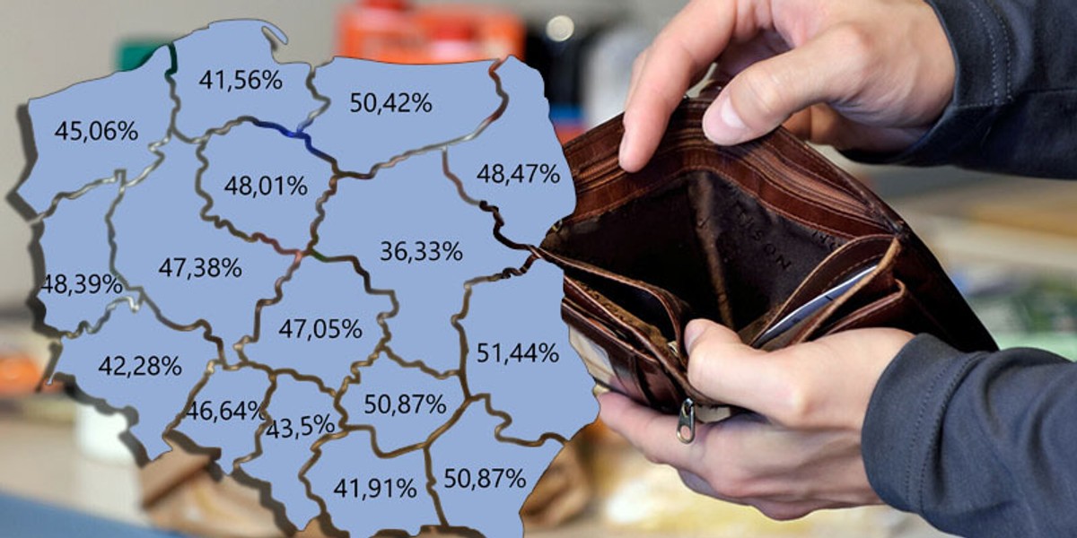 W niektórych regionach po podwyżce stóp procentowych rata kredytu może pochłonąć nawet ponad połowę wynagrodzenia.