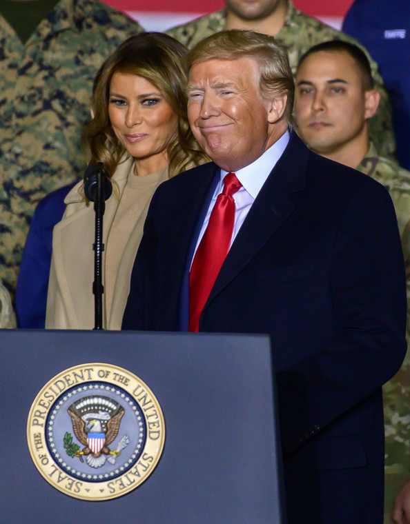 Donald i Melania Trump, grudzień 2019 r.