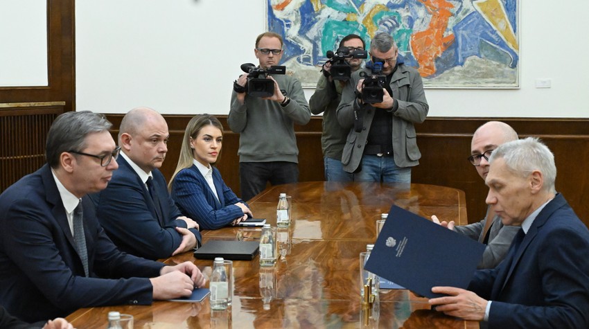 Aleksandar Vučić i Aleksandar Bocan-Harčenko