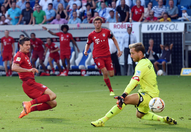 Liga niemiecka: Lewandowski strzelił zwycięskiego gola. Hoffenheim - Bayern 1:2. WIDEO