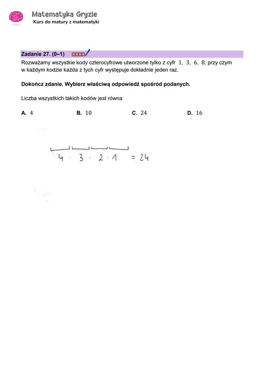 Matura 2024. Matematyka - poziom podstawowy [ARKUSZE CKE i ODPOWIEDZI]