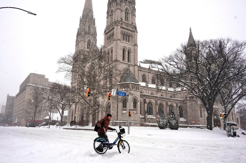 Sneg u Oklandu 25. januara