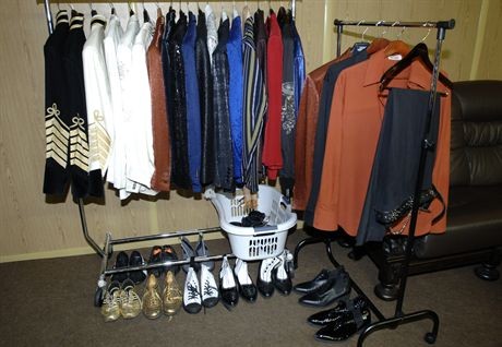 Koncert Roda Stewarta ' Przestrzen Wolnosci ' na terenie Stoczni Gdanskiej w Gdansku. Nz specjalnie przygotowana garderoba przeznaczona dla artysty.26.07.2007Fot. Maciej Kosycarz / KFP