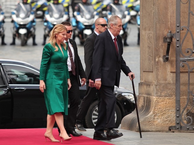 Zuzana Czaputova i Milos Zeman