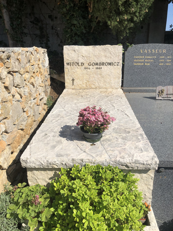 Grób Witolda Gombrowicza w Vence