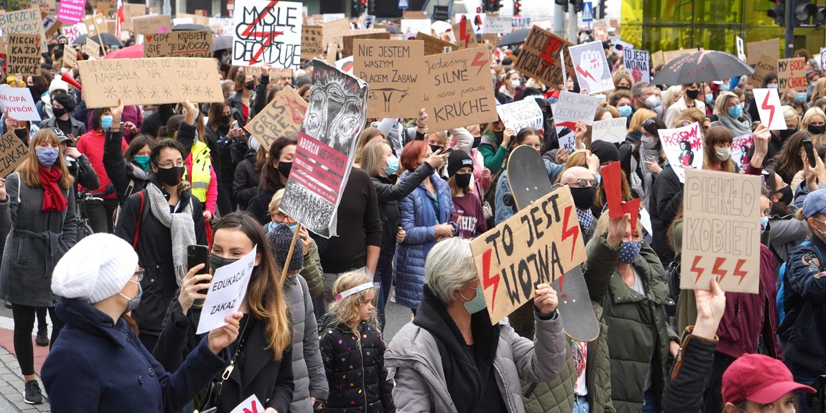 Protesty kobiet w Polsce