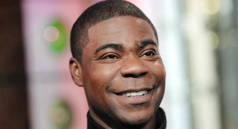 An elated Tracy Morgan caught on camera