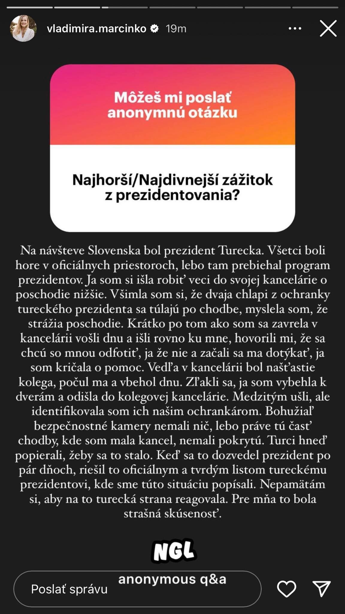 Vladimíra Marcinková sa podelila o hrozný zážitok. 