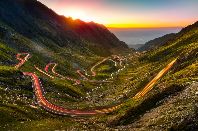 Autostrada Transfagarasan in Carpati (Ruta Nationala 7c), Romania