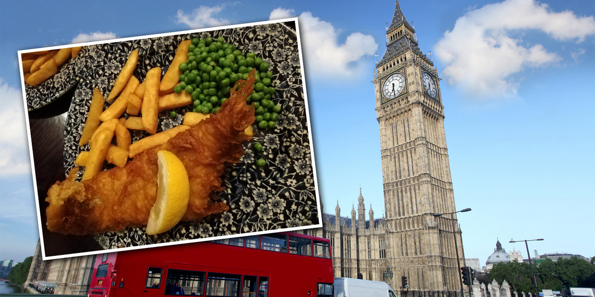 Fish and chips to tradycyjne danie w Wielkiej Brytanii
